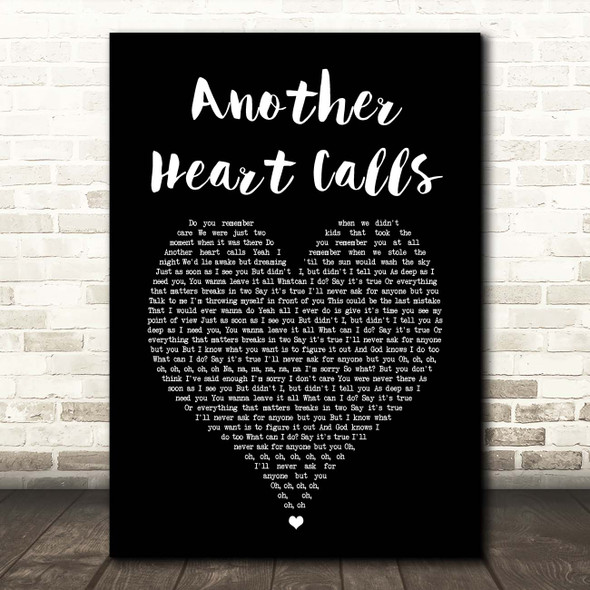 The All-American Rejects Another Heart Calls Black Heart Song Lyric Print