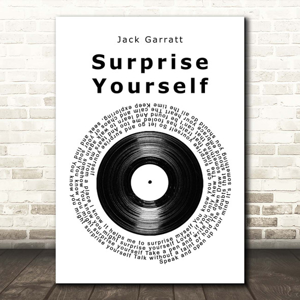 Jack Garratt Surprise Yourself Vinyl Record Song Lyric Print