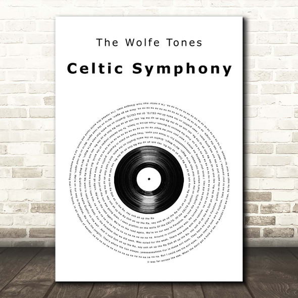 The Wolfe Tones Celtic Symphony Vinyl Record Song Lyric Print