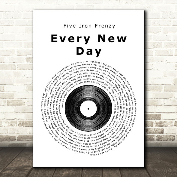 Five Iron Frenzy Every New Day Vinyl Record Song Lyric Print