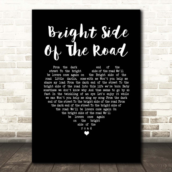 Van Morrison Bright Side Of The Road Black Heart Song Lyric Print
