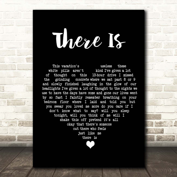 Boxcar Racer There Is Black Heart Song Lyric Print