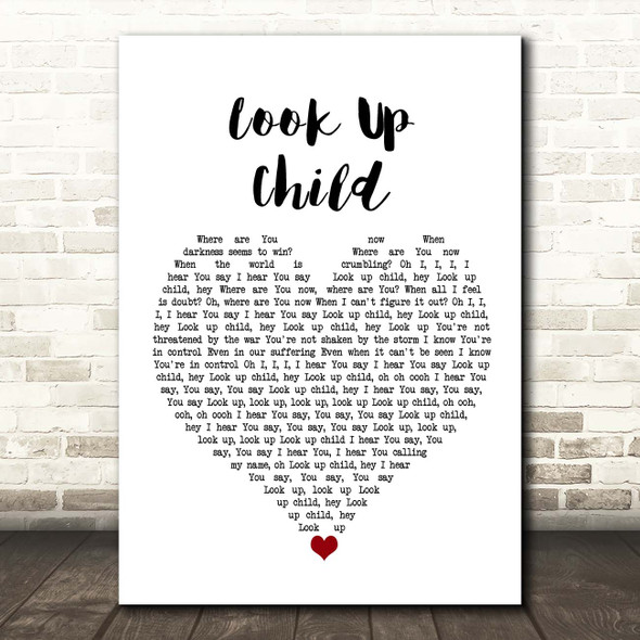 Lauren Daigle Look Up Child White Heart Song Lyric Print
