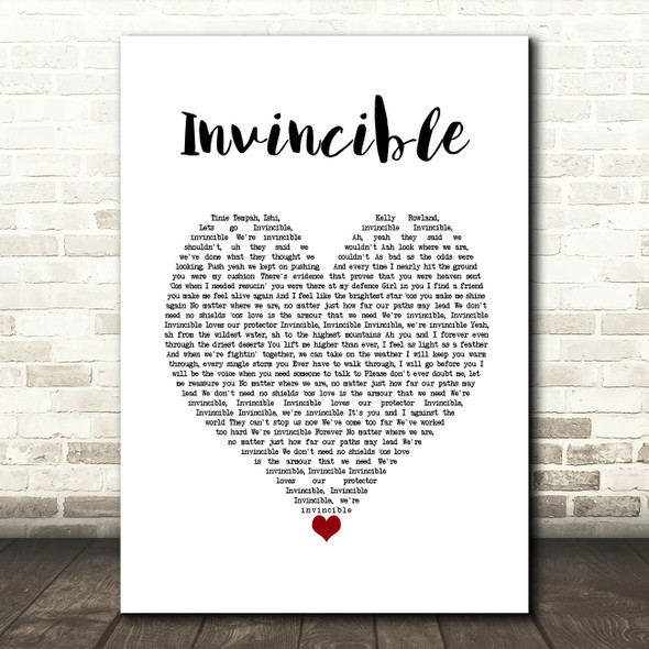 Chris Perez Best I can White Heart Song Lyric Wall Art Print