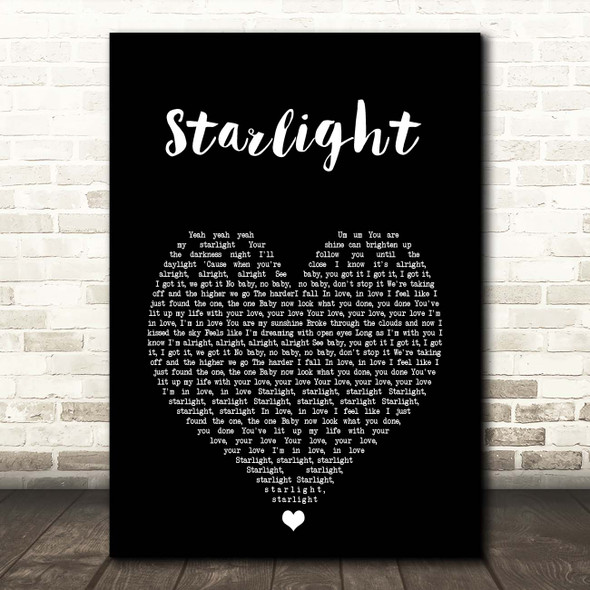 Emeli Sandé Starlight Black Heart Song Lyric Print