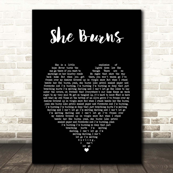 Foy Vance She Burns Black Heart Song Lyric Print