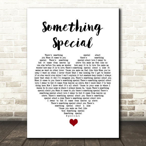 Tina Turner Something Special White Heart Song Lyric Quote Music Print