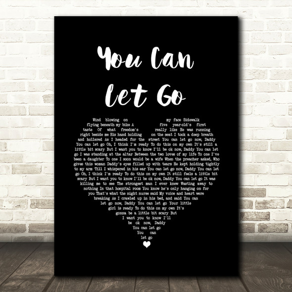 Crystal Shawanda You Can Let Go Black Heart Song Lyric Art Print