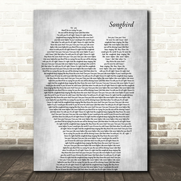 Eva Cassidy Songbird Mother & Baby Grey Song Lyric Art Print
