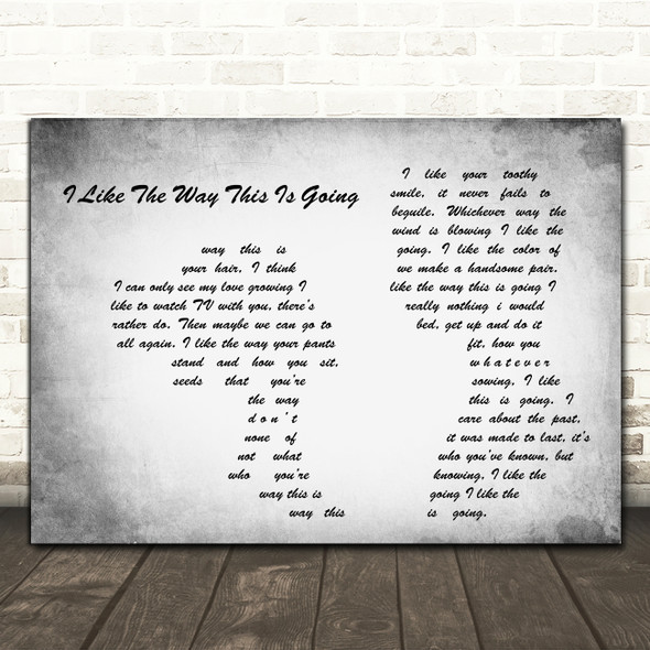 Eels I Like The Way This Is Going Man Lady Couple Grey Decorative Gift Song Lyric Print