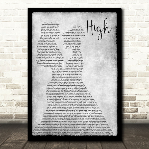 Lighthouse Family High Lesbian Couple Two Ladies Dancing Grey Song Lyric Print