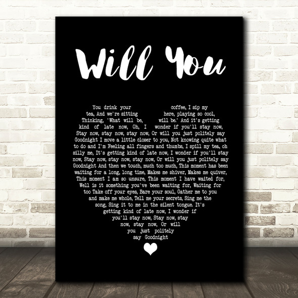 Hazel O'Connor Will You Black Heart Song Lyric Quote Print