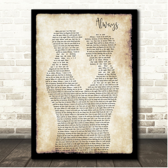 Erasure Always Gay Couple Dancing Song Lyric Print