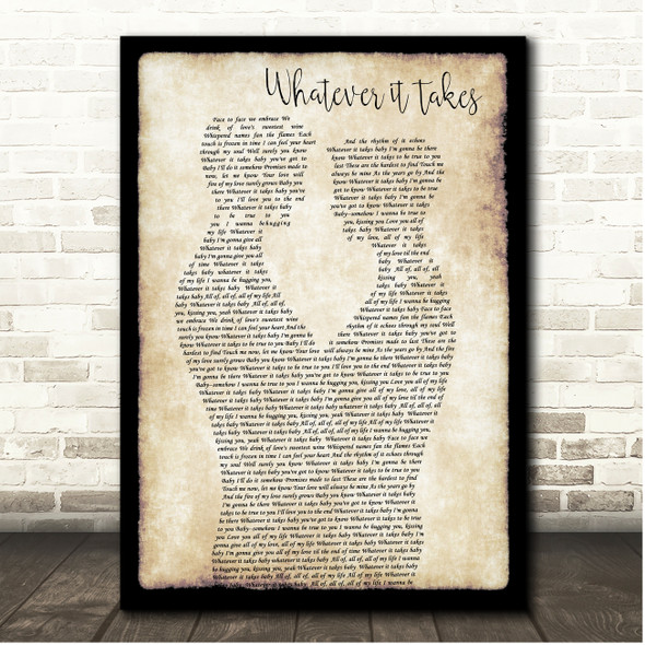 Amy Grant Whatever it Takes Gay Couple Dancing Song Lyric Print