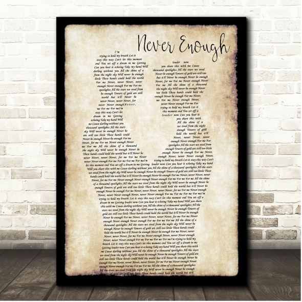 Loren Allred Never Enough Gay Couple Dancing Song Lyric Print