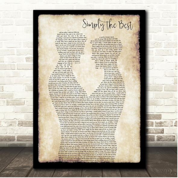 Tina Turner The Best Gay Couple Dancing Song Lyric Print
