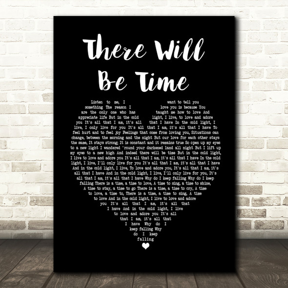 Mumford & Sons and Baaba Maal There Will Be Time Black Heart Song Lyric Print