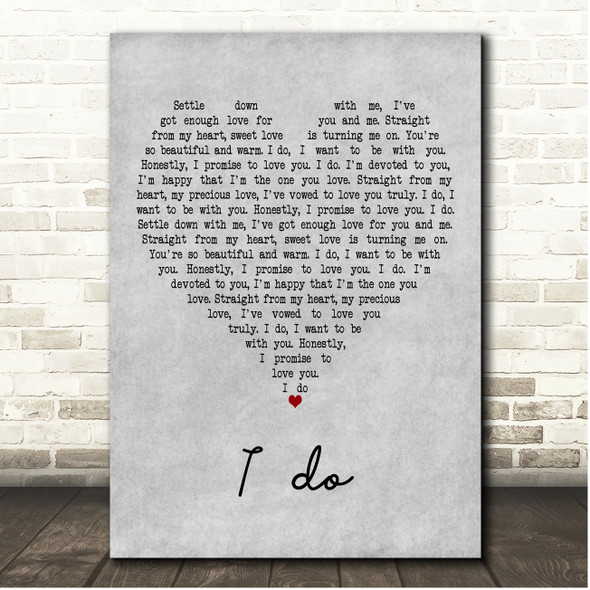 Ijahman Levi & Madge I do Grey Heart Song Lyric Print