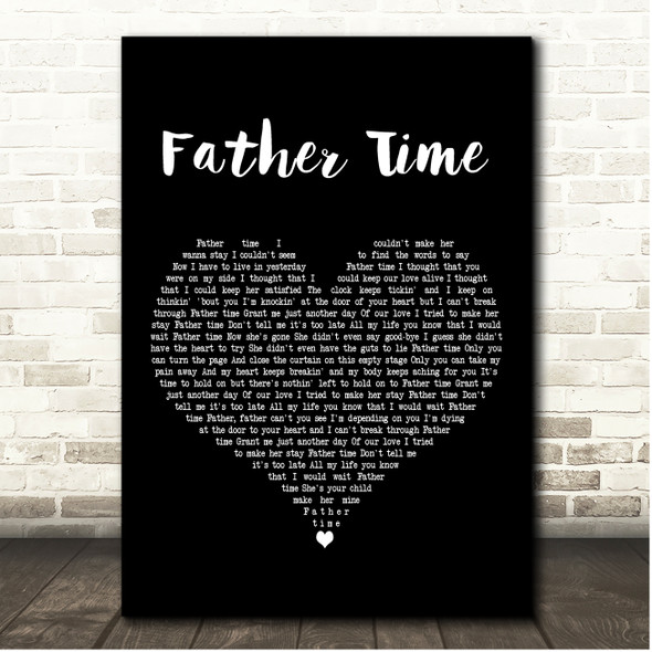 Richie Sambora Father Time Black Heart Song Lyric Print