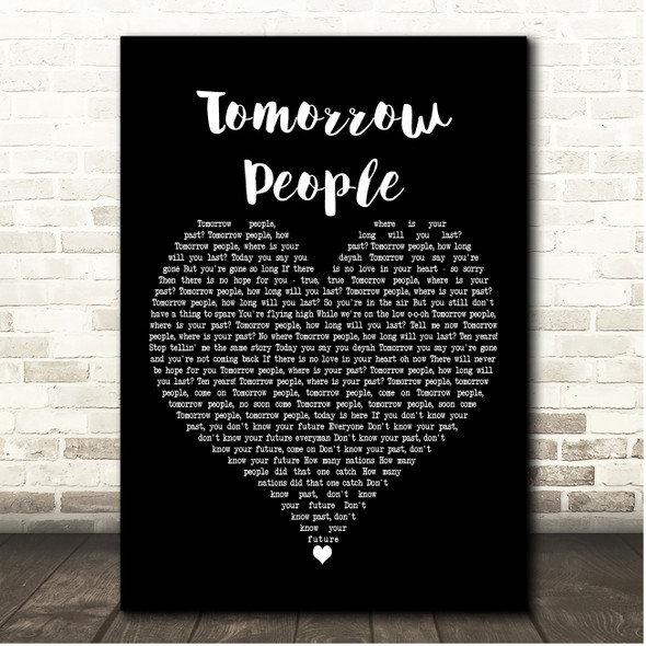 Ziggy Marley Tomorrow People Black Heart Song Lyric Print