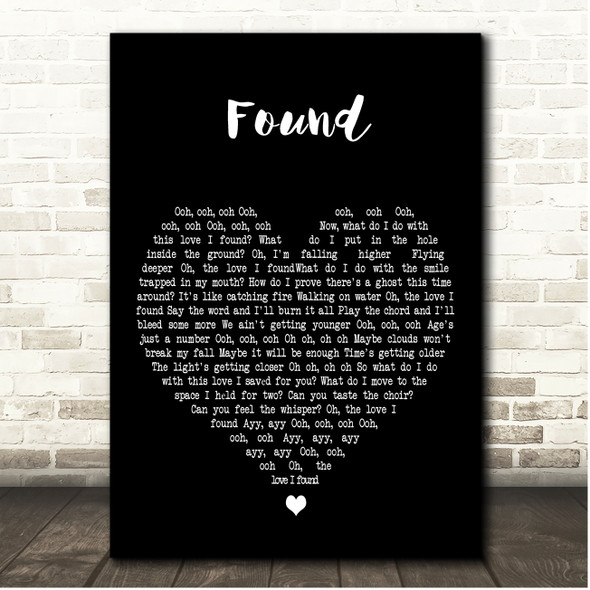 Jacob Banks Found Black Heart Song Lyric Print