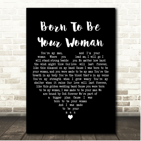 Joey + Rory Born To Be Your Woman Black Heart Song Lyric Print