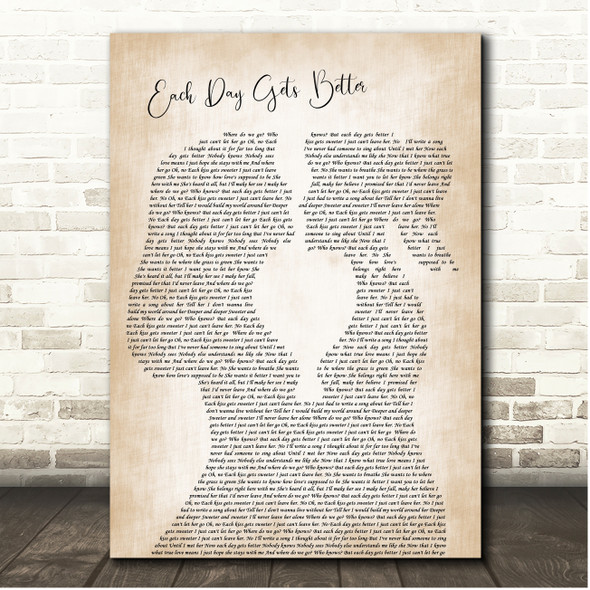John Legend Each Day Gets Better Lesbian Couple Song Lyric Print
