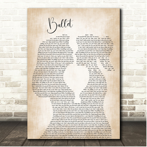 Ann Marr Bullet Lesbian Couple Song Lyric Print