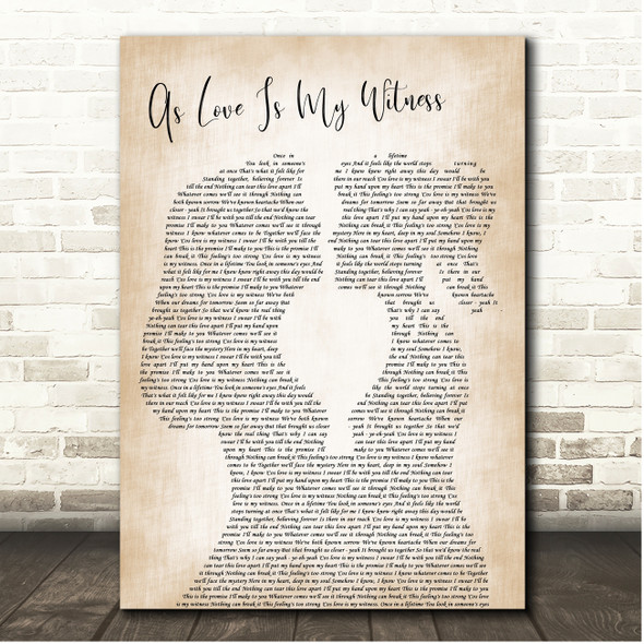 Westlife As Love Is My Witness Lesbian Couple Song Lyric Print