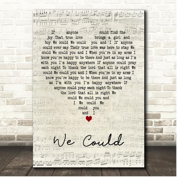 John Prine We Could Script Heart Song Lyric Print