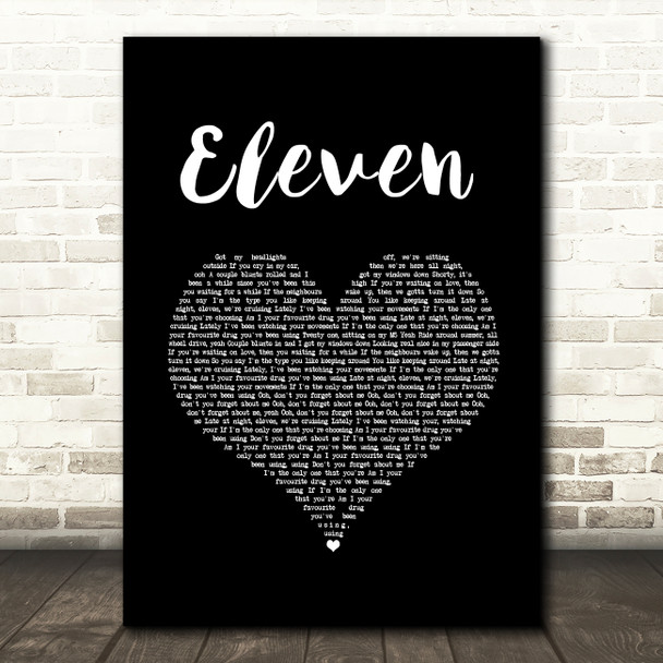 Khalid Eleven Black Heart Song Lyric Music Art Print