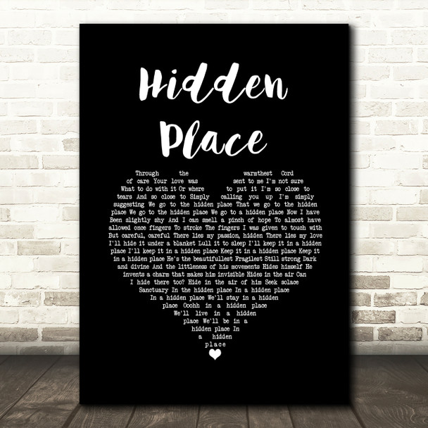 Bjork Hidden Place Black Heart Song Lyric Music Art Print