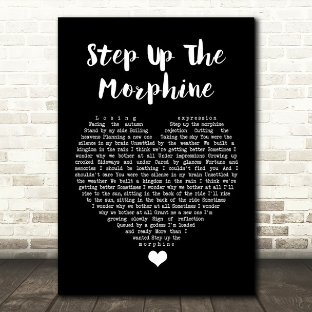 DMA'S Step Up The Morphine Black Heart Song Lyric Quote Music Print