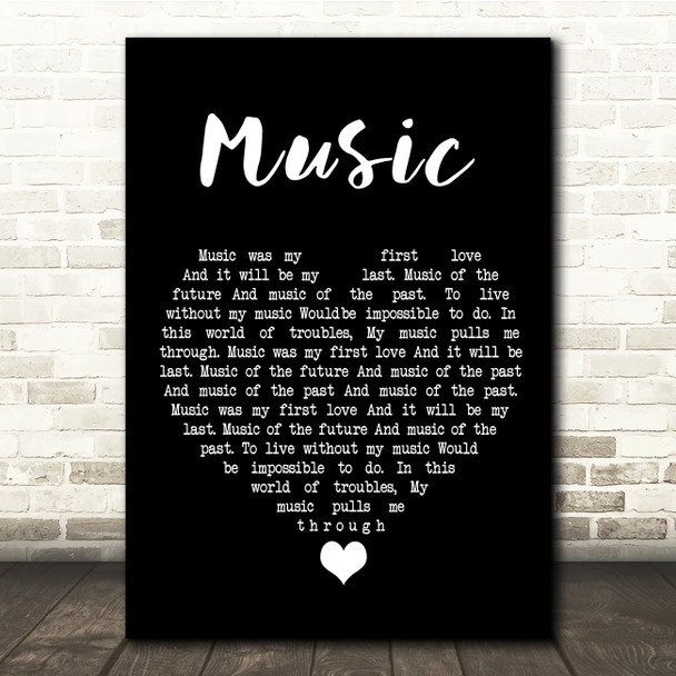 John Miles Music Black Heart Song Lyric Quote Music Print