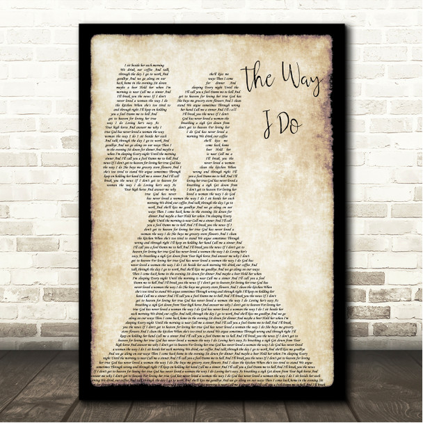 Madeleine Kelson The Way I Do Lesbian Couple Two Ladies Dancing Song Lyric Wall Art Canvas Framed Print
