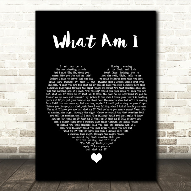 Why Don't We What Am I Black Heart Song Lyric Quote Music Print