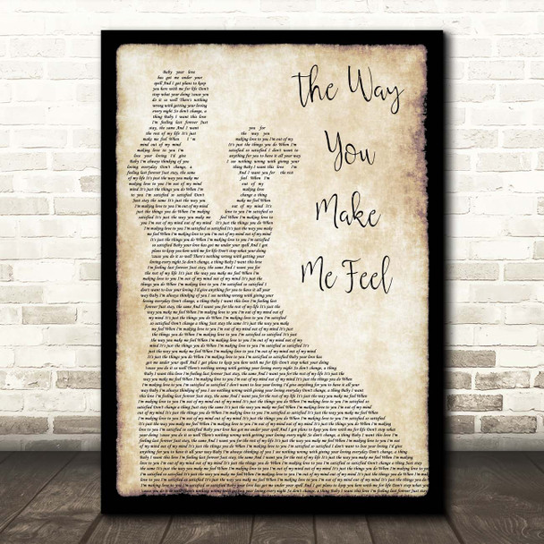 Donell Jones The Way You Make Me Feel Man Lady Dancing Song Lyric Print