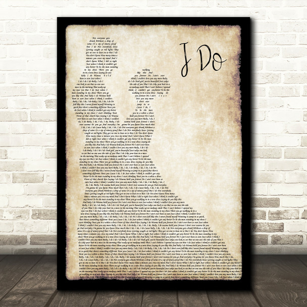 Morgan Evans I Do Man Lady Dancing Song Lyric Print