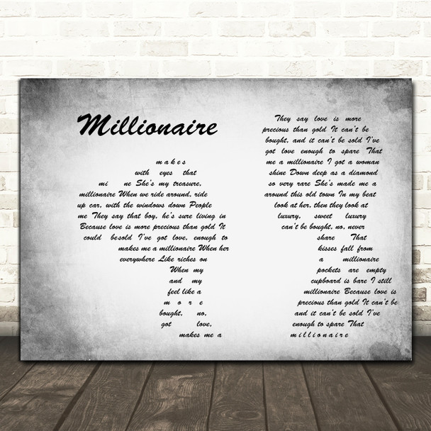 Chris Malinchak So Good To Me Grey Man Lady Couple Song Lyric Print