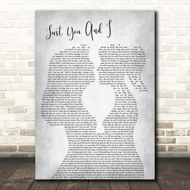 Tom Walker Just You And I Lesbian Women Gay Brides Couple Wedding Grey Song Lyric Print