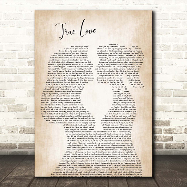 P!nk ft. Lily Allen True Love Lesbian Women Gay Brides Couple Wedding Song Lyric Print