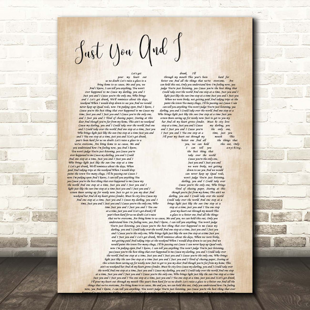 Tom Walker Just You And I Lesbian Women Gay Brides Couple Wedding Song Lyric Print