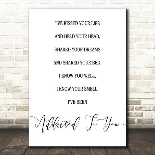 James Blunt Goodbye My Lover Song Lyric Print