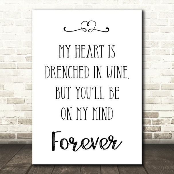 Norah Jones Don't Know Why Song Lyric Quote Print
