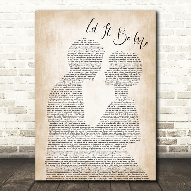 Ray LaMontagne Let It Be Me Song Lyric Man Lady Bride Groom Wedding Print