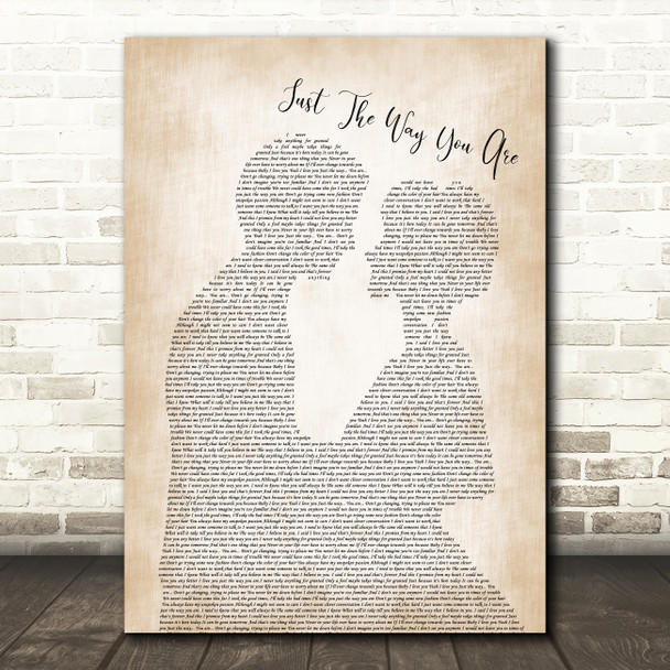 Barry White Just The Way You Are Man Lady Bride Groom Wedding Song Lyric Music Art Print