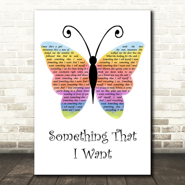 Grace Potter And The Nocturnals from Tangled soundtrack Something That I Want Rainbow Butterfly Song Lyric Music Art Print