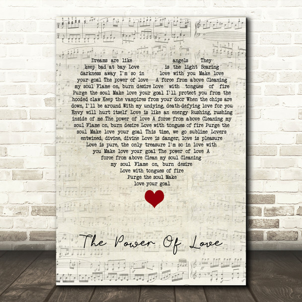 Dalton Harris ft James Arthur The Power Of Love Script Heart Song Lyric Quote Music Print