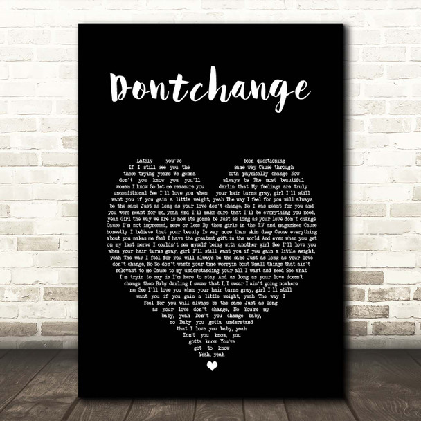Musiq Soulchild Dontchange Black Heart Song Lyric Print
