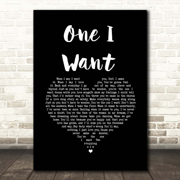 Flatland Cavalry One I want Black Heart Song Lyric Print